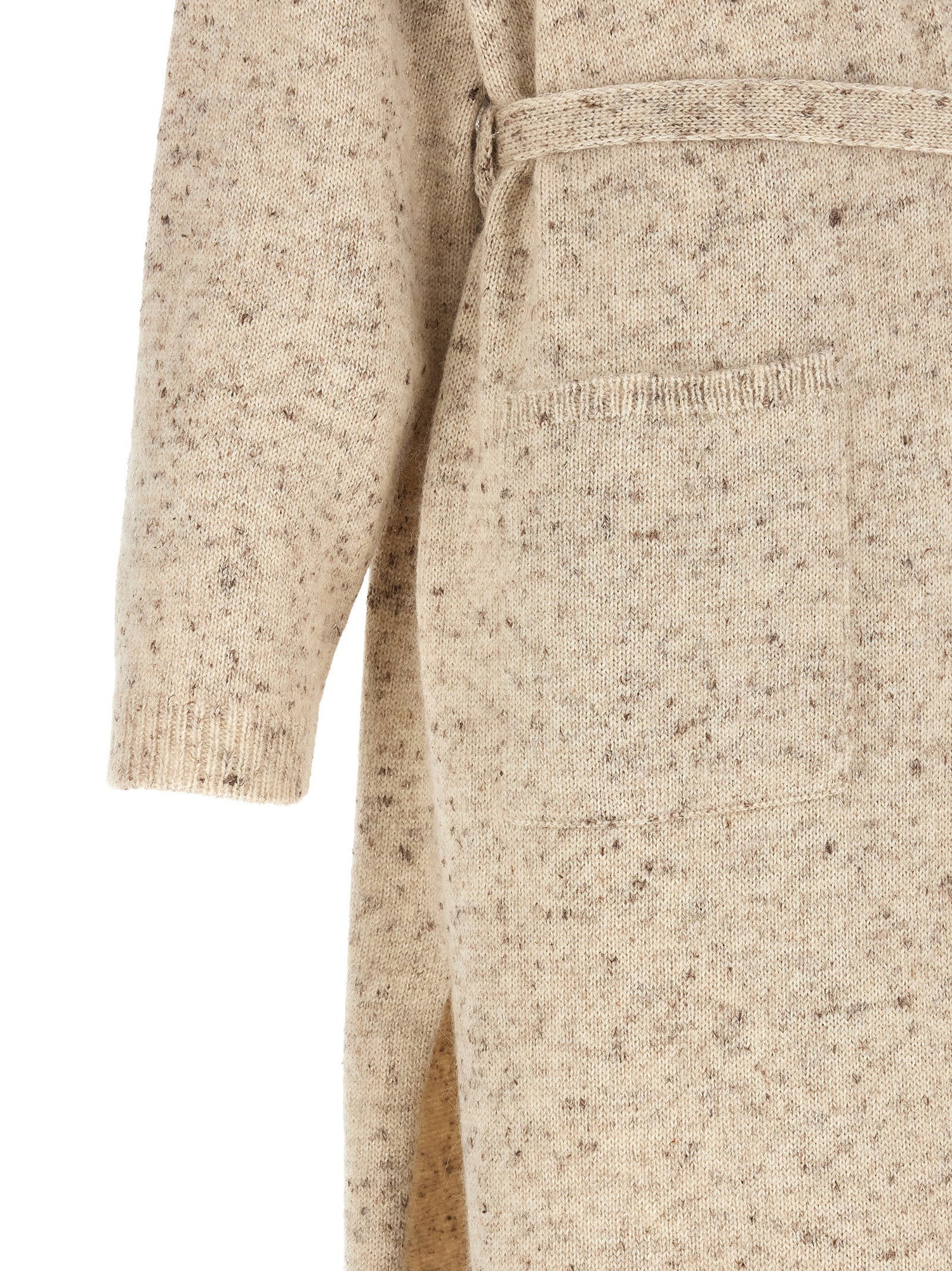 Fabiana Filippi Buttoned Yarn Cardigan Beige