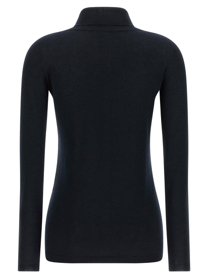 Fabiana Filippi Cashmere And Silk Turtleneck Sweater Blue