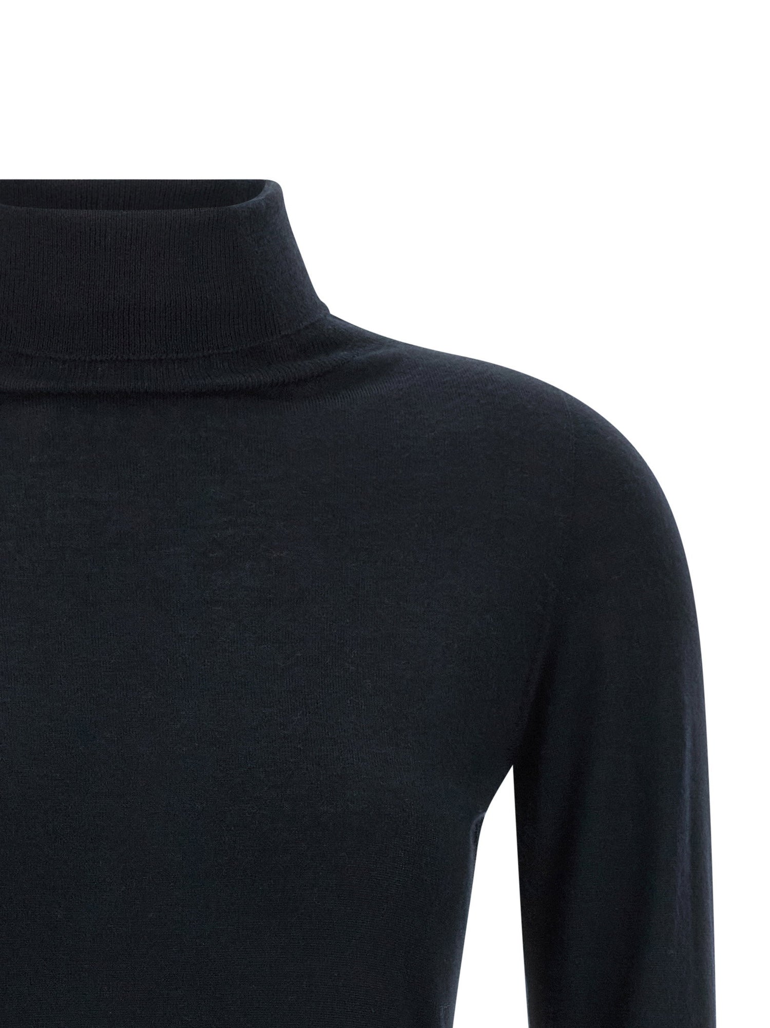 Fabiana Filippi Cashmere And Silk Turtleneck Sweater Blue