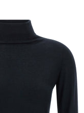 Fabiana Filippi Cashmere And Silk Turtleneck Sweater Blue