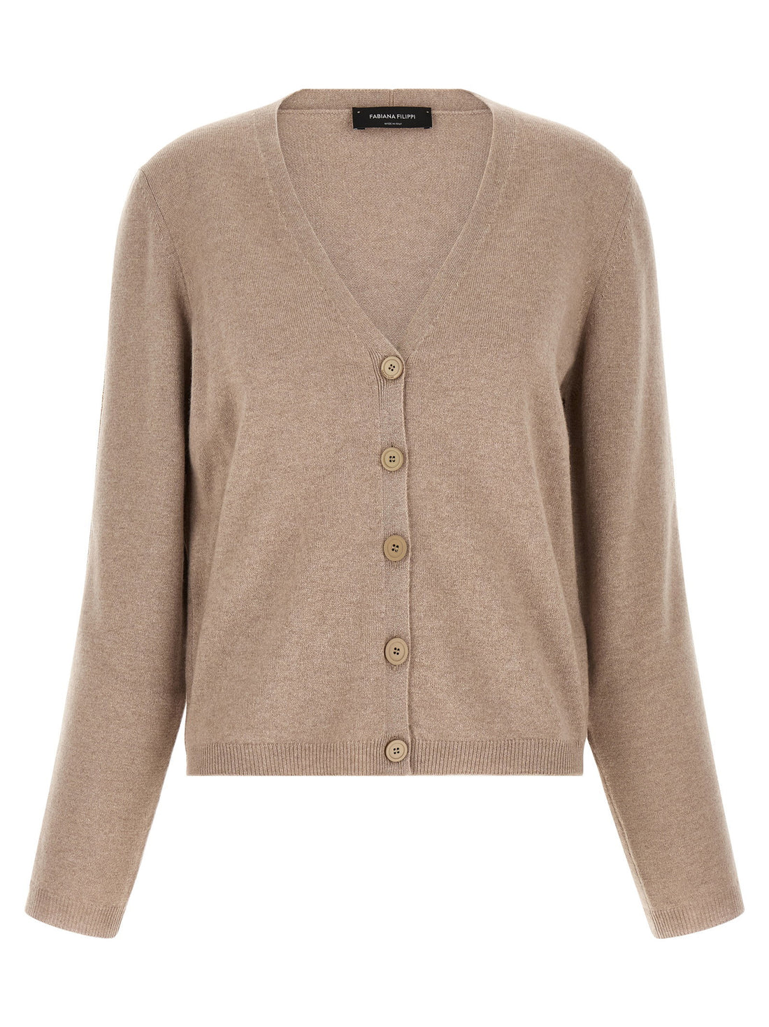 Fabiana Filippi Filo Diamante Cardigan Beige