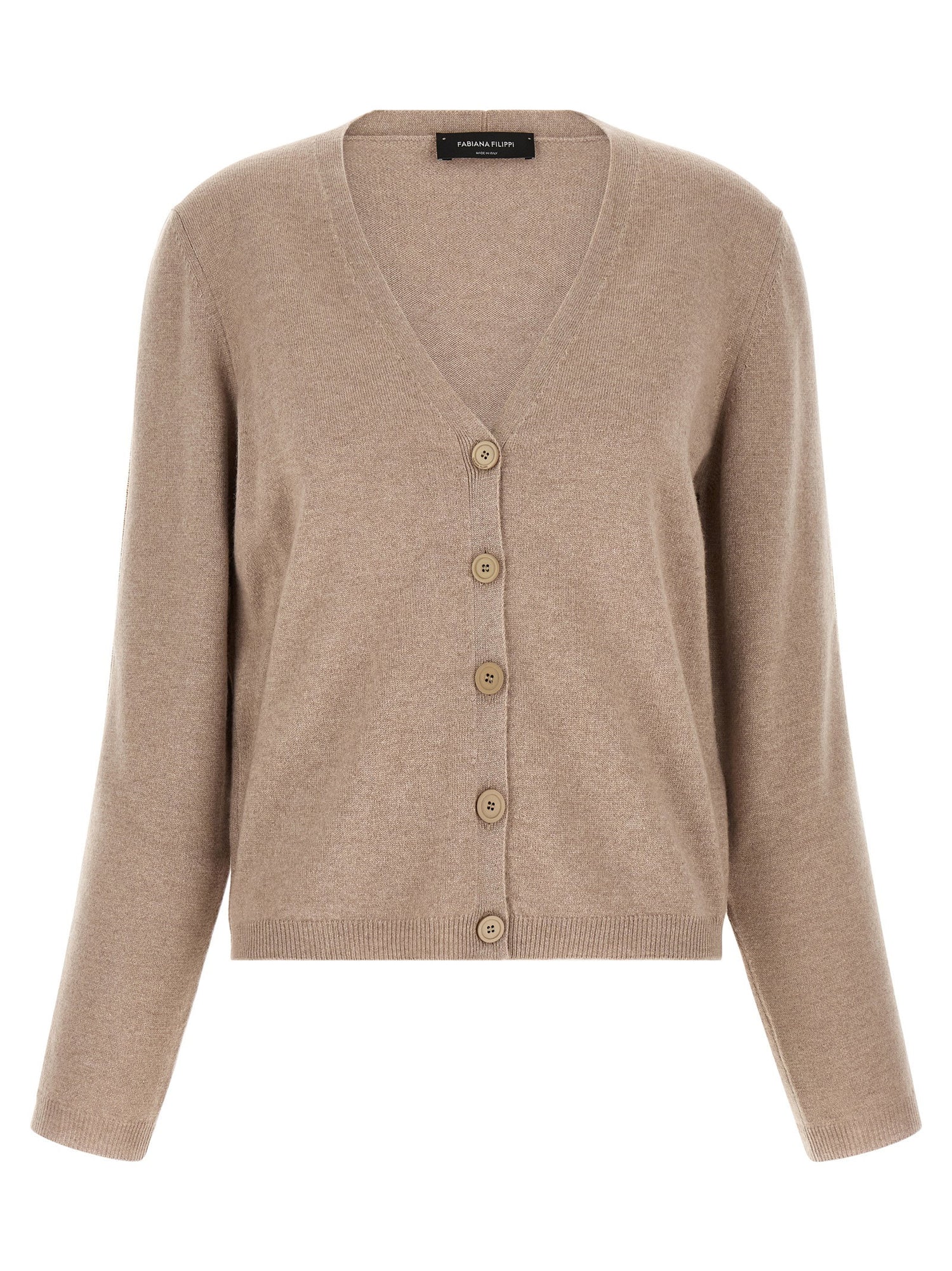 Fabiana Filippi Filo Diamante Cardigan Beige