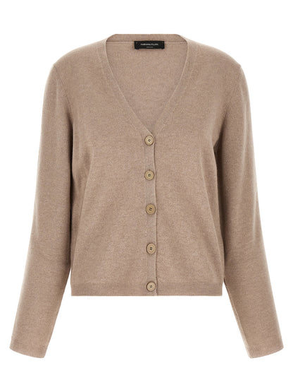 Fabiana Filippi Filo Diamante Cardigan Beige