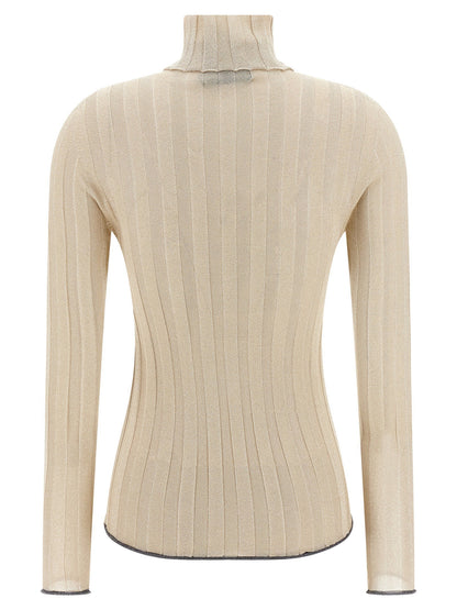 Fabiana Filippi Lurex Sweater Gold