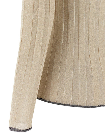 Fabiana Filippi Lurex Sweater Gold