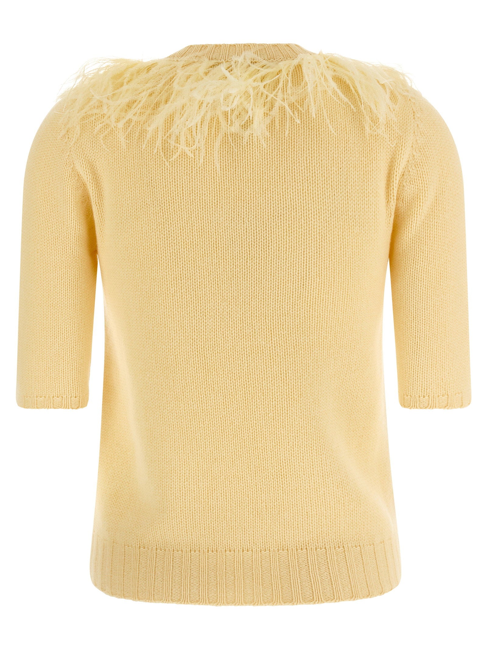 Fabiana Filippi Feather Sweater Yellow
