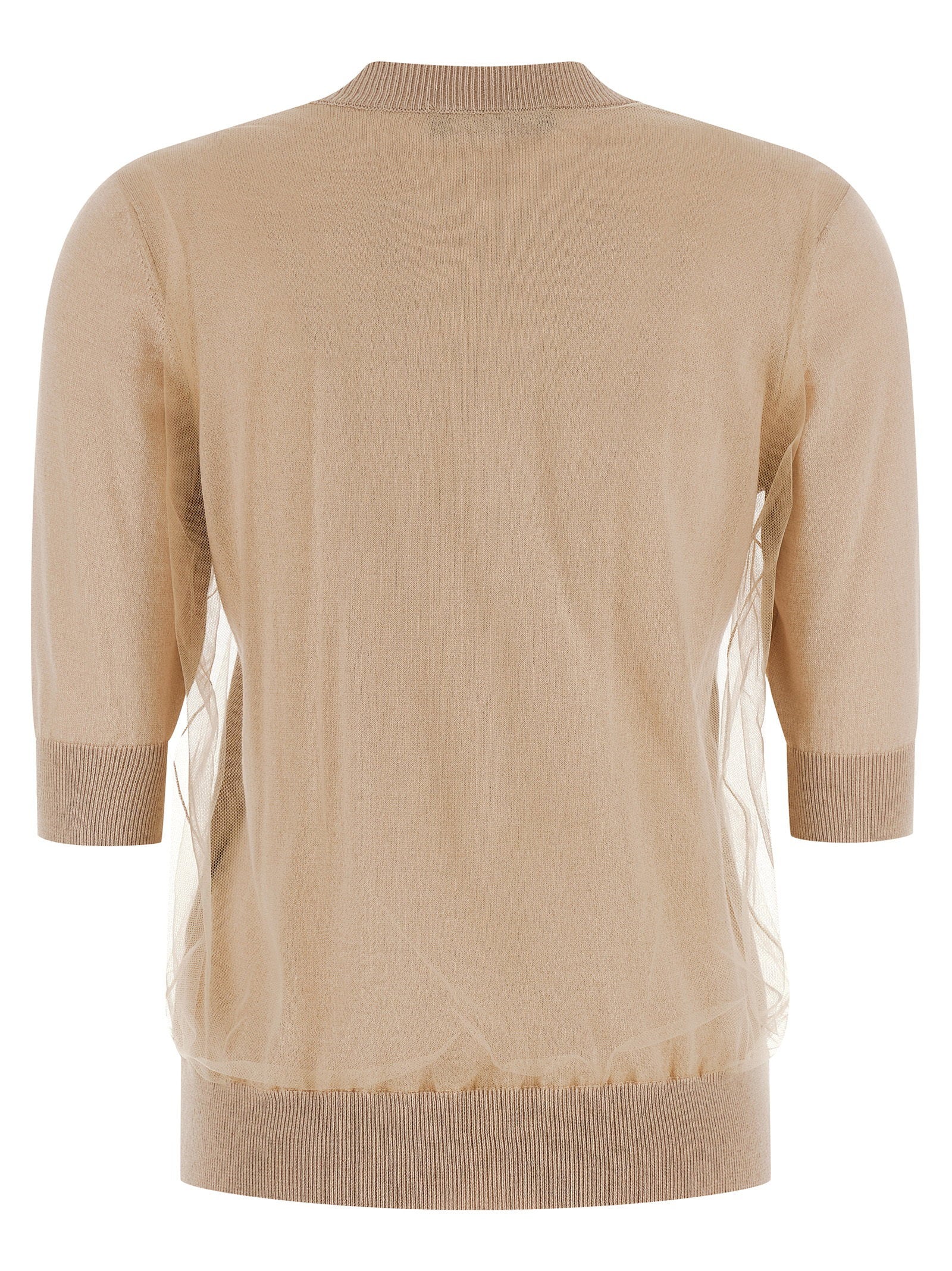 Fabiana Filippi Double Layer Sweater Beige