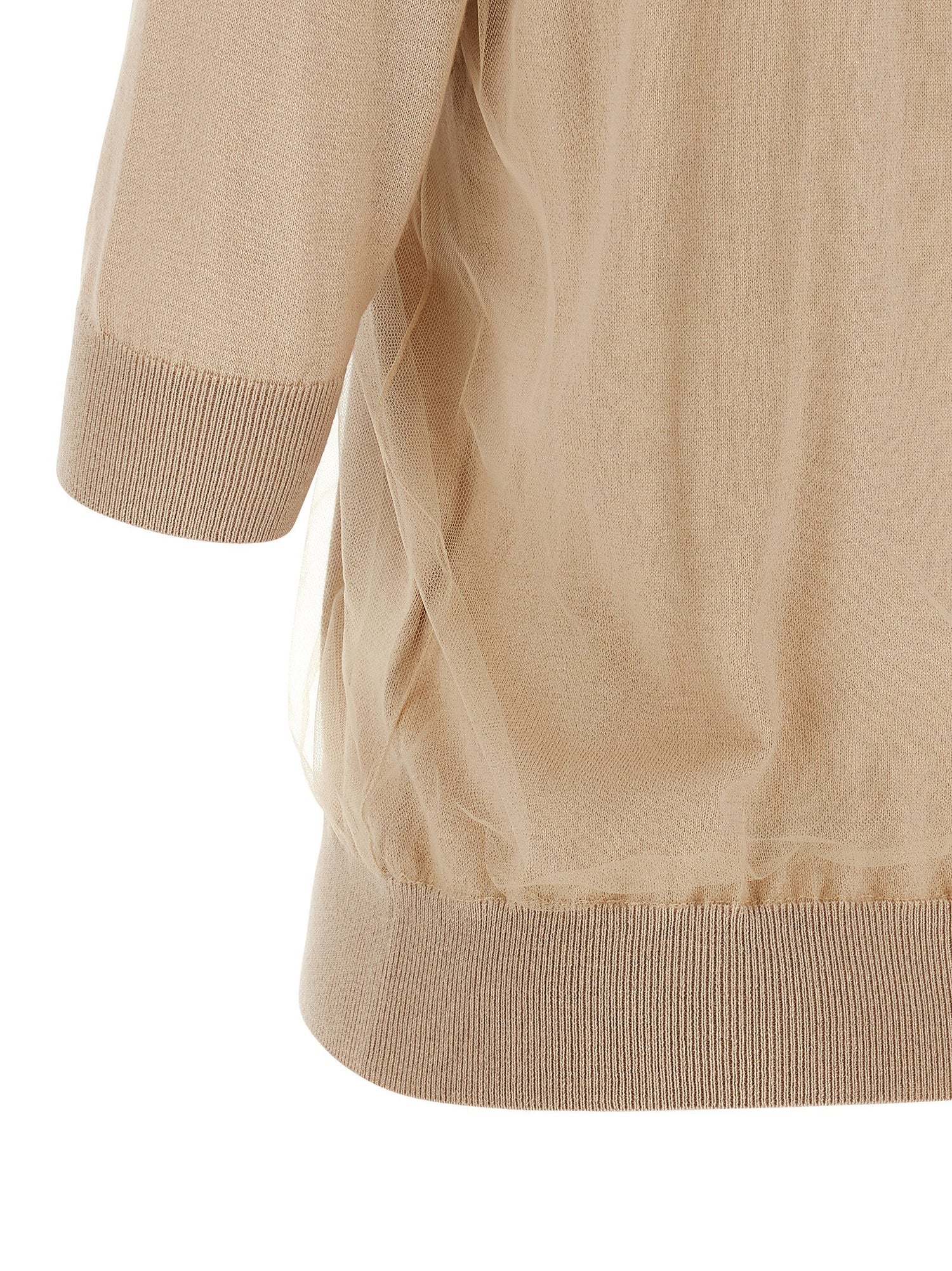 Fabiana Filippi Double Layer Sweater Beige