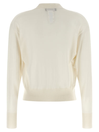 Fabiana Filippi Crystal Cardigan White