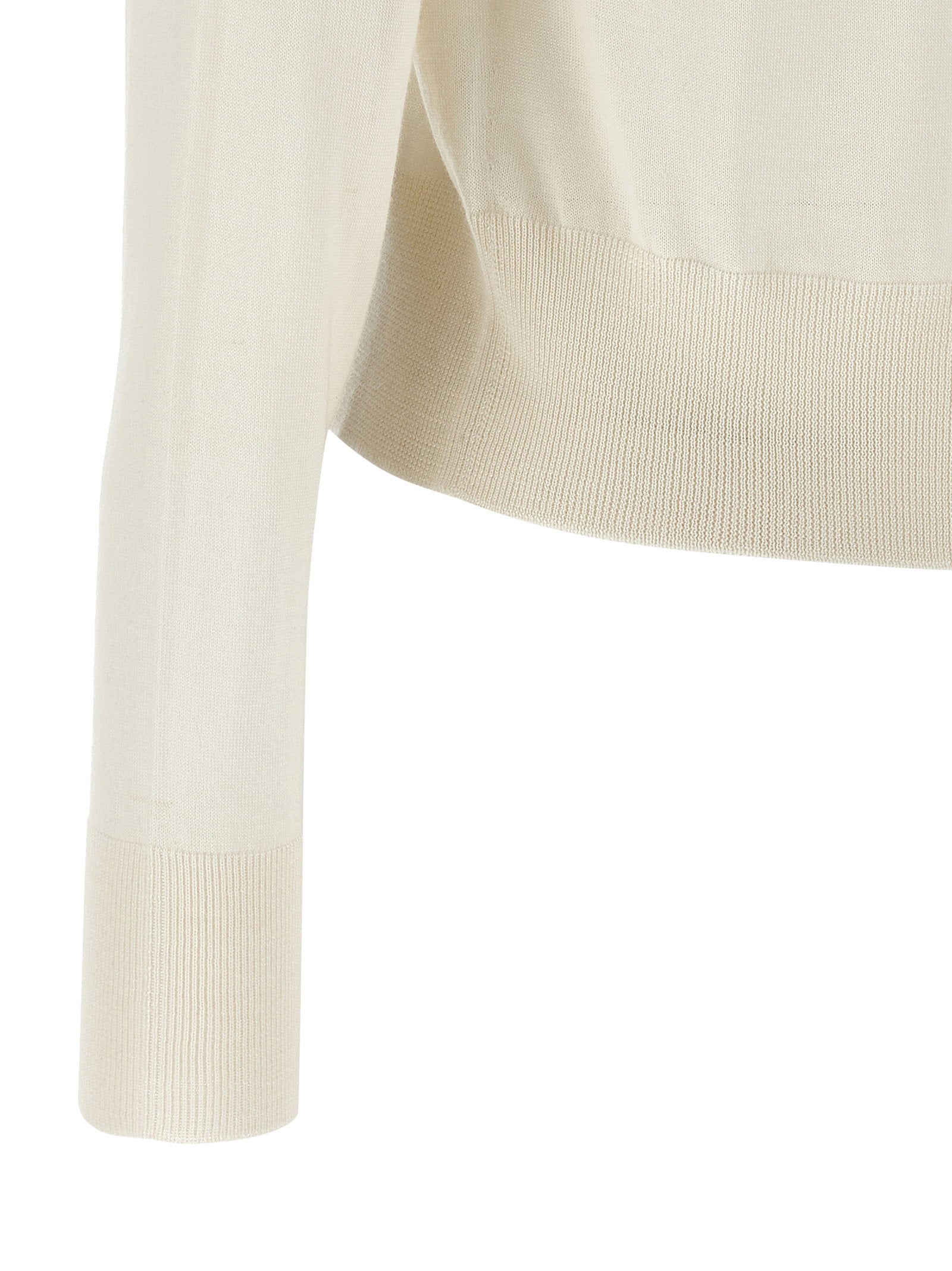 Fabiana Filippi Crystal Cardigan White