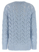Fabiana Filippi Openwork Sweater Light blue