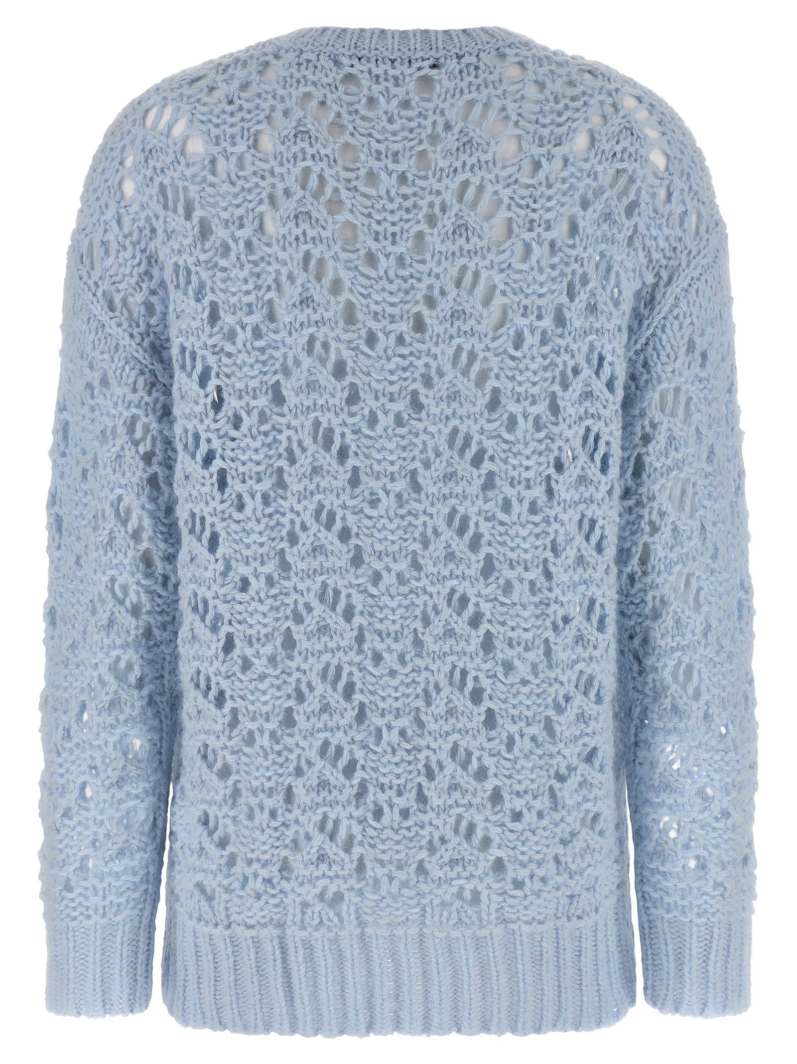 Fabiana Filippi Openwork Sweater Light blue