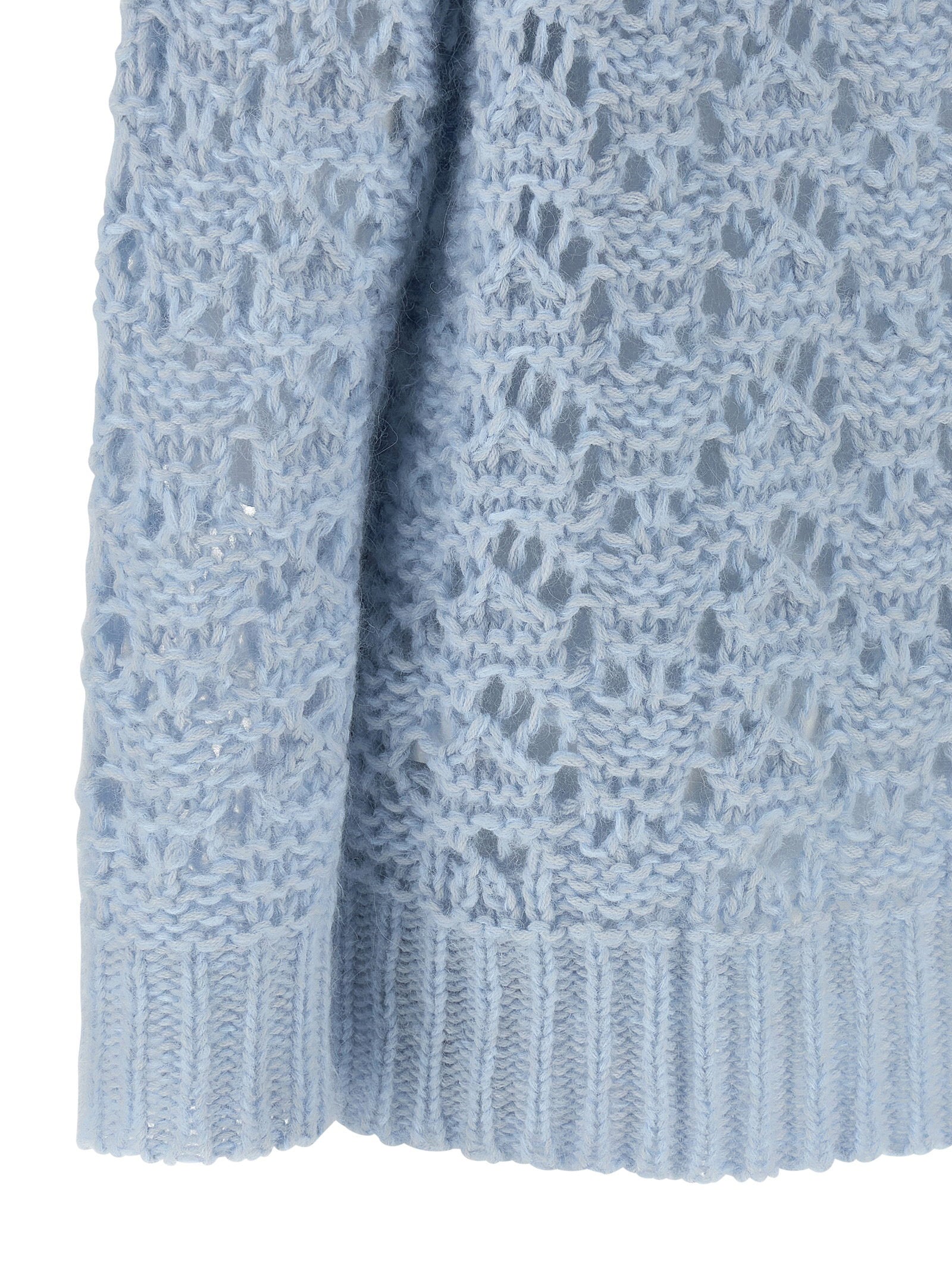 Fabiana Filippi Openwork Sweater Light blue
