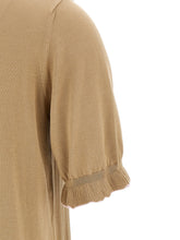 Fabiana Filippi Cotton Silk Polo Shirt Beige