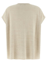 Fabiana Filippi Lamé Thread Sweater Gold
