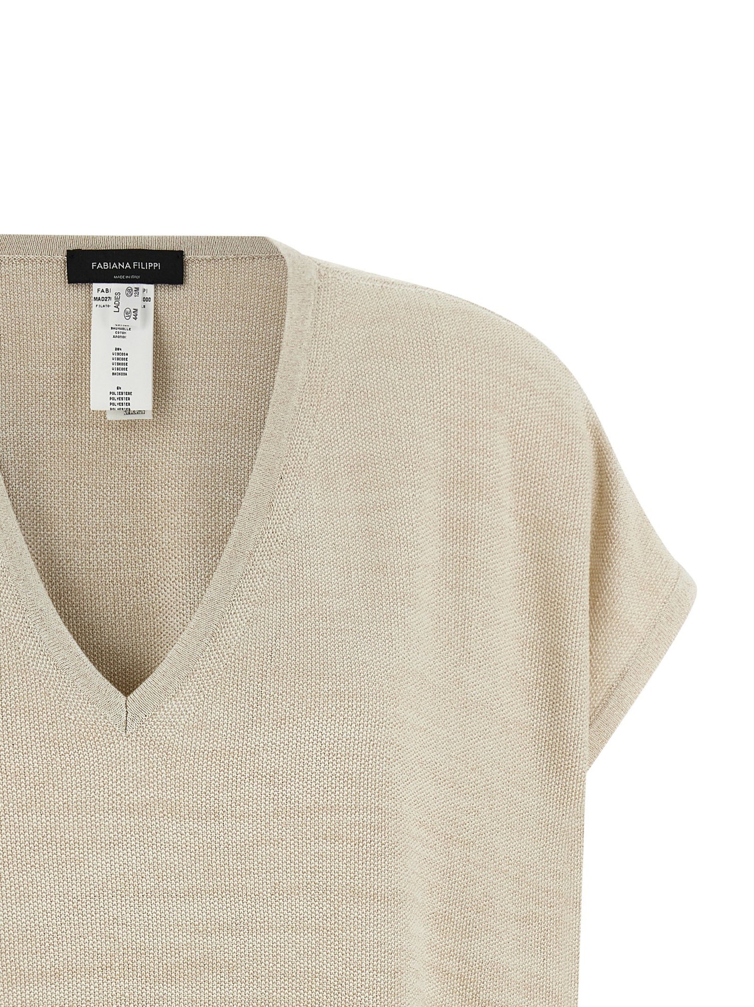 Fabiana Filippi Lamé Thread Sweater Gold