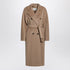 Max Mara 101801 Icon Double-Breasted Camel Wool and Cashmere Coat Beige