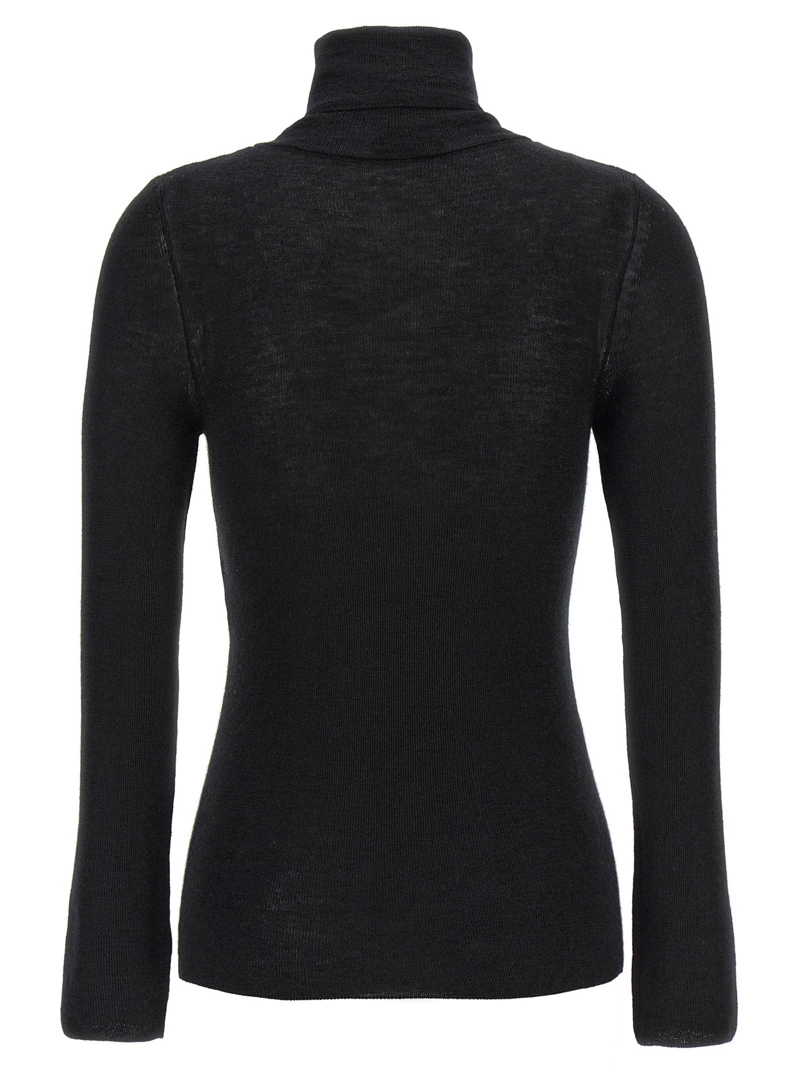 Tom Ford Silk Cashmere Turtleneck Sweater Black