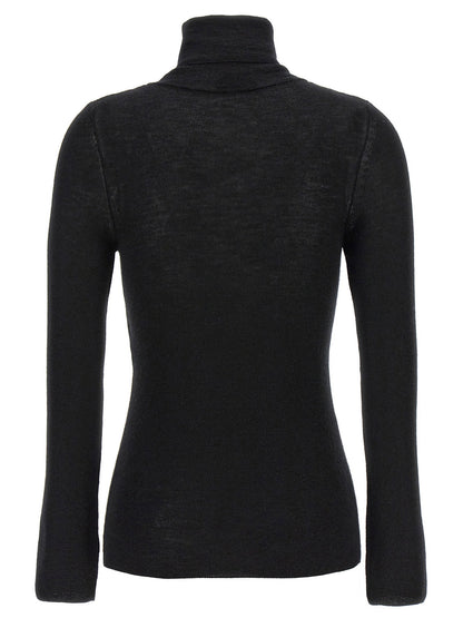 Tom Ford Silk Cashmere Turtleneck Sweater Black