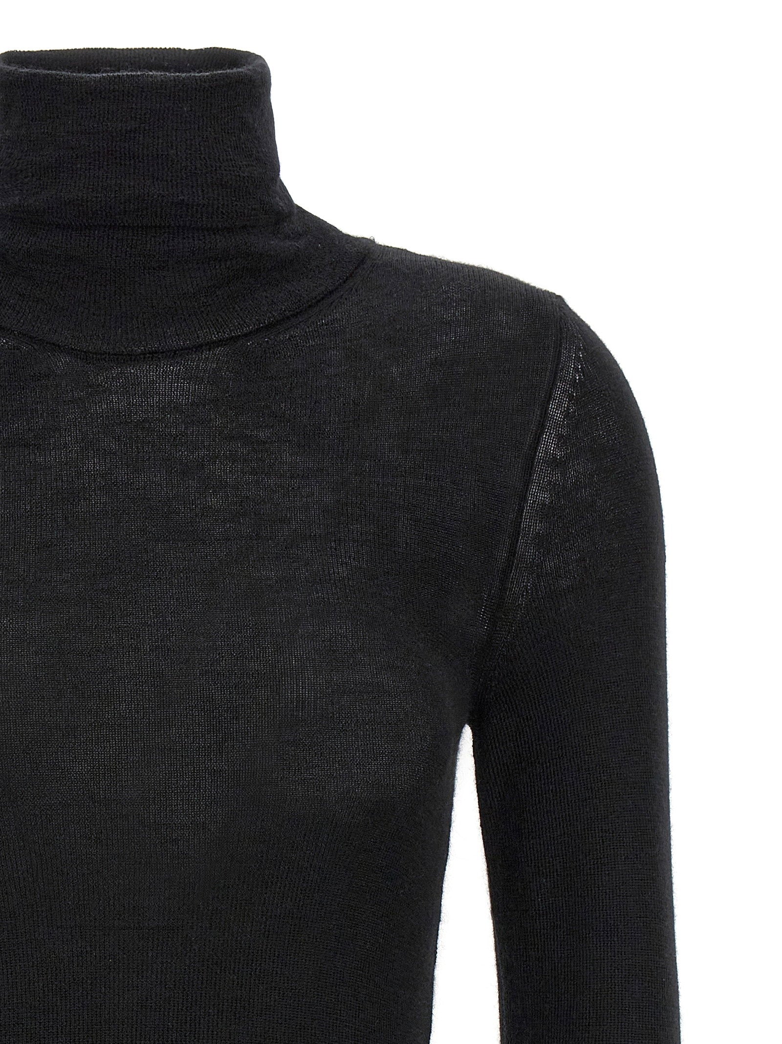 Tom Ford Silk Cashmere Turtleneck Sweater Black