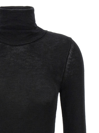 Tom Ford Silk Cashmere Turtleneck Sweater Black