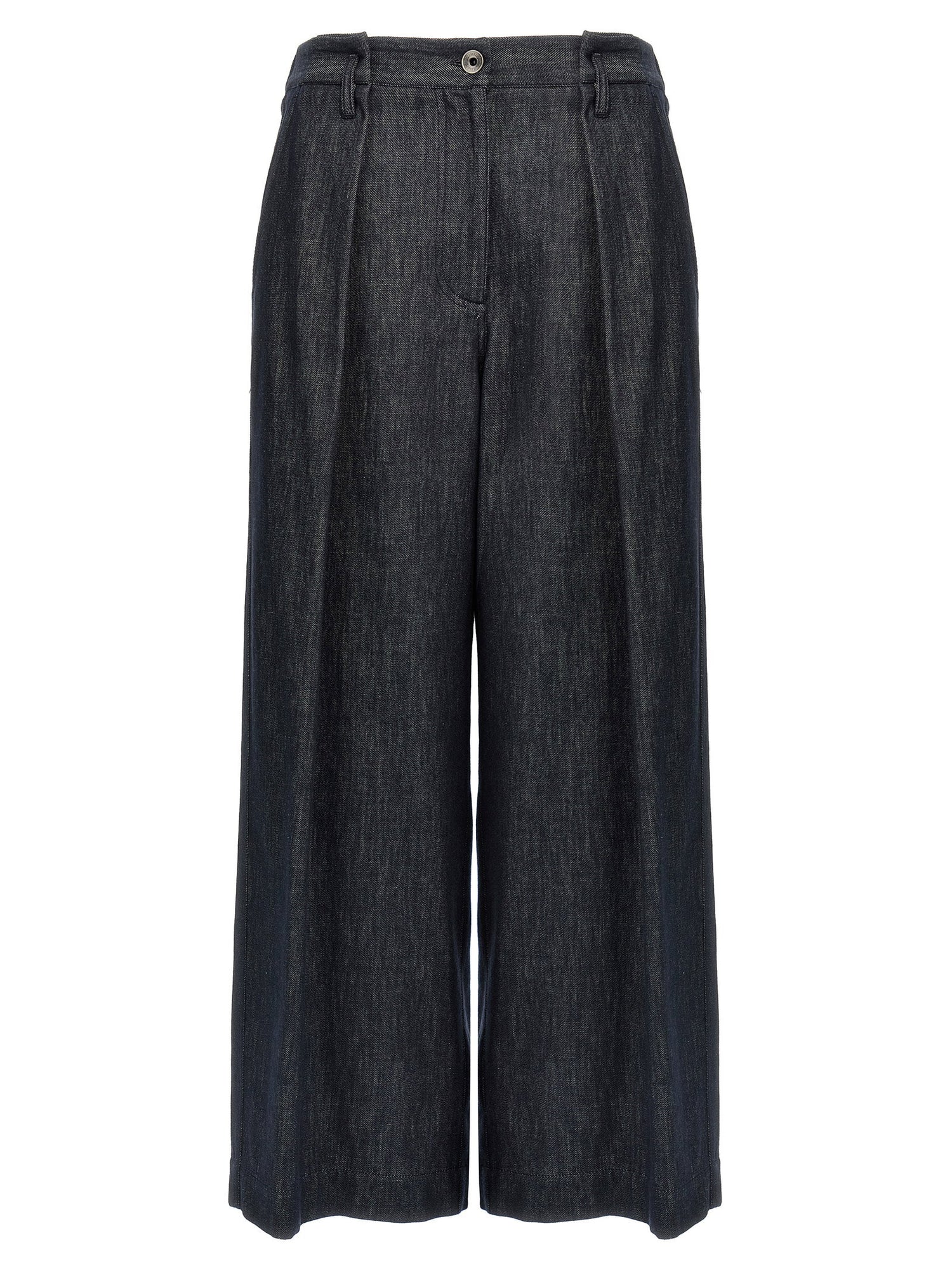 Brunello Cucinelli A-line Pleated Pants Blue