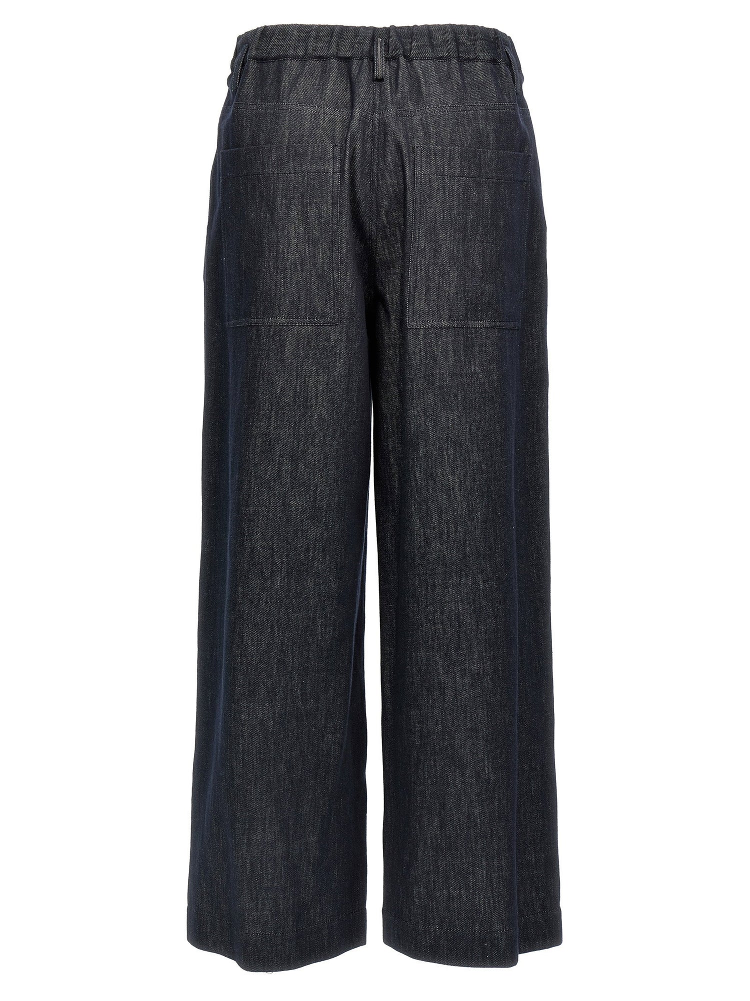Brunello Cucinelli A-line Pleated Pants Blue