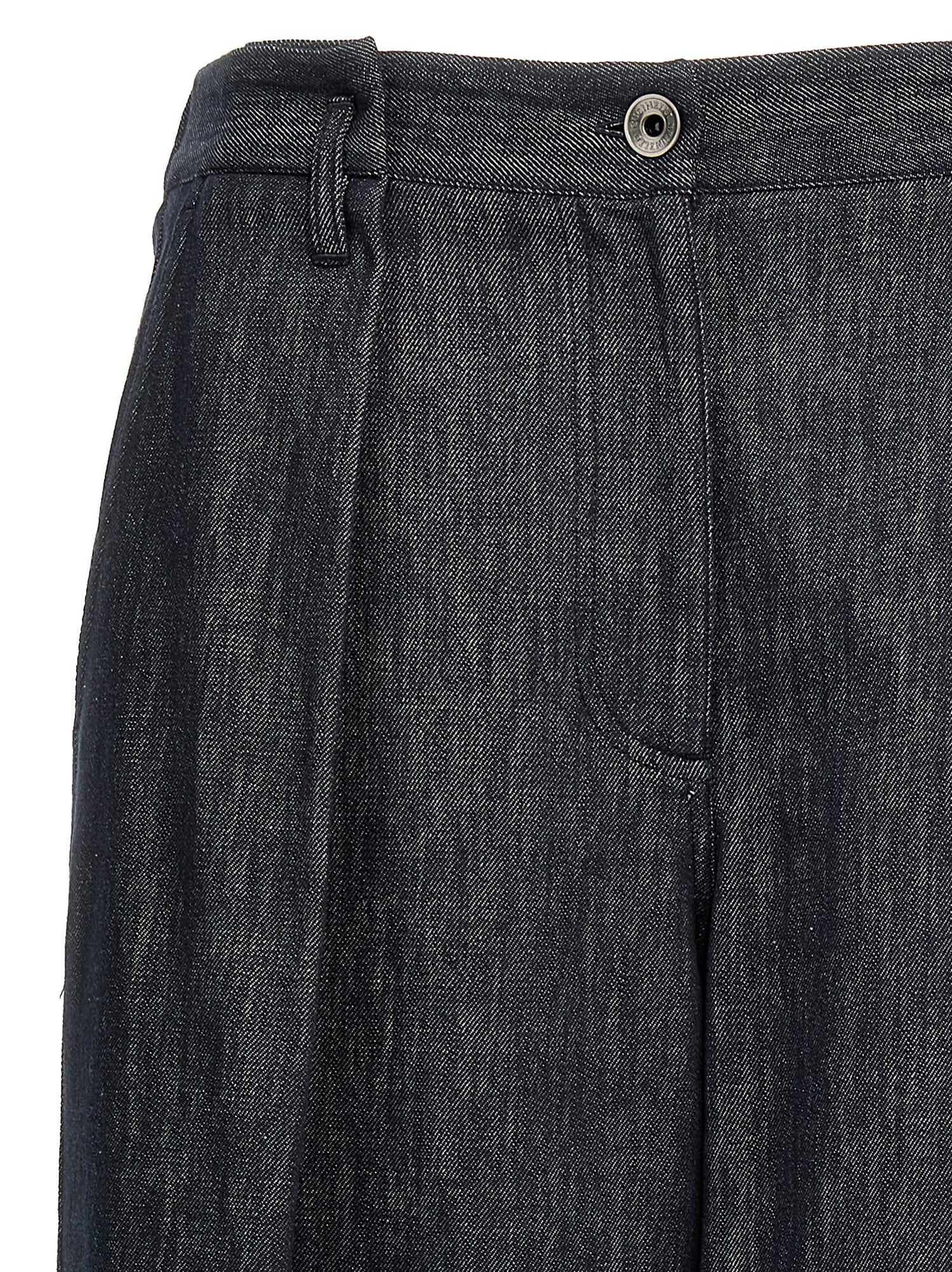 Brunello Cucinelli A-line Pleated Pants Blue