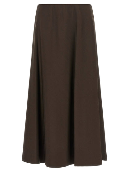 Brunello Cucinelli Flute Skirt Brown