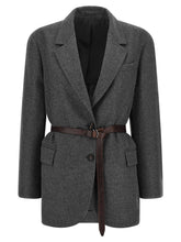 Brunello Cucinelli Single-breasted Blazer Gray