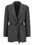 Brunello Cucinelli Single-breasted Blazer Gray