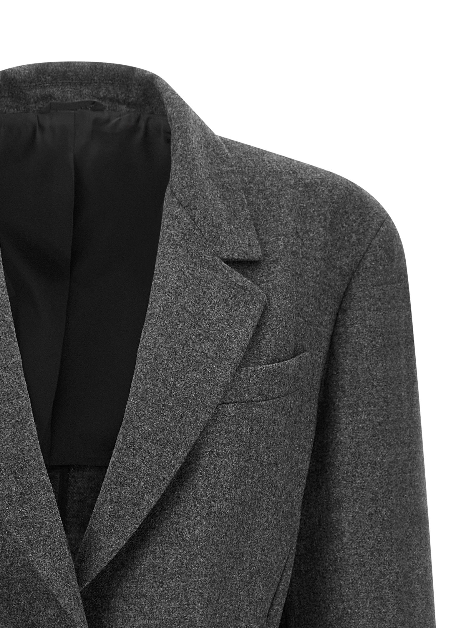 Brunello Cucinelli Single-breasted Blazer Gray