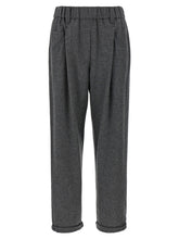 Brunello Cucinelli Wool And Cashmere Pants Gray