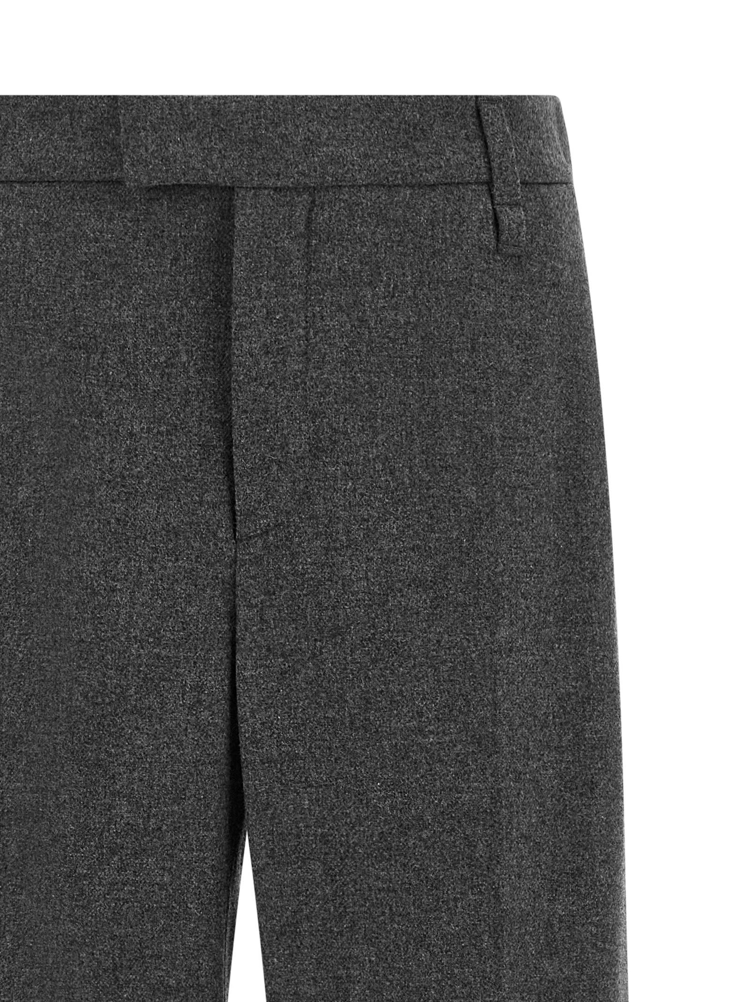 Brunello Cucinelli Wool And Cashmere Pants Gray