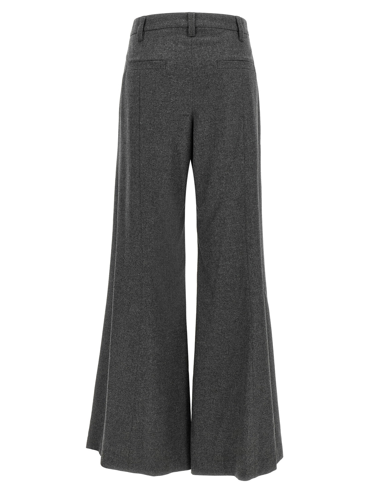 Brunello Cucinelli Wide Flare Pants Gray