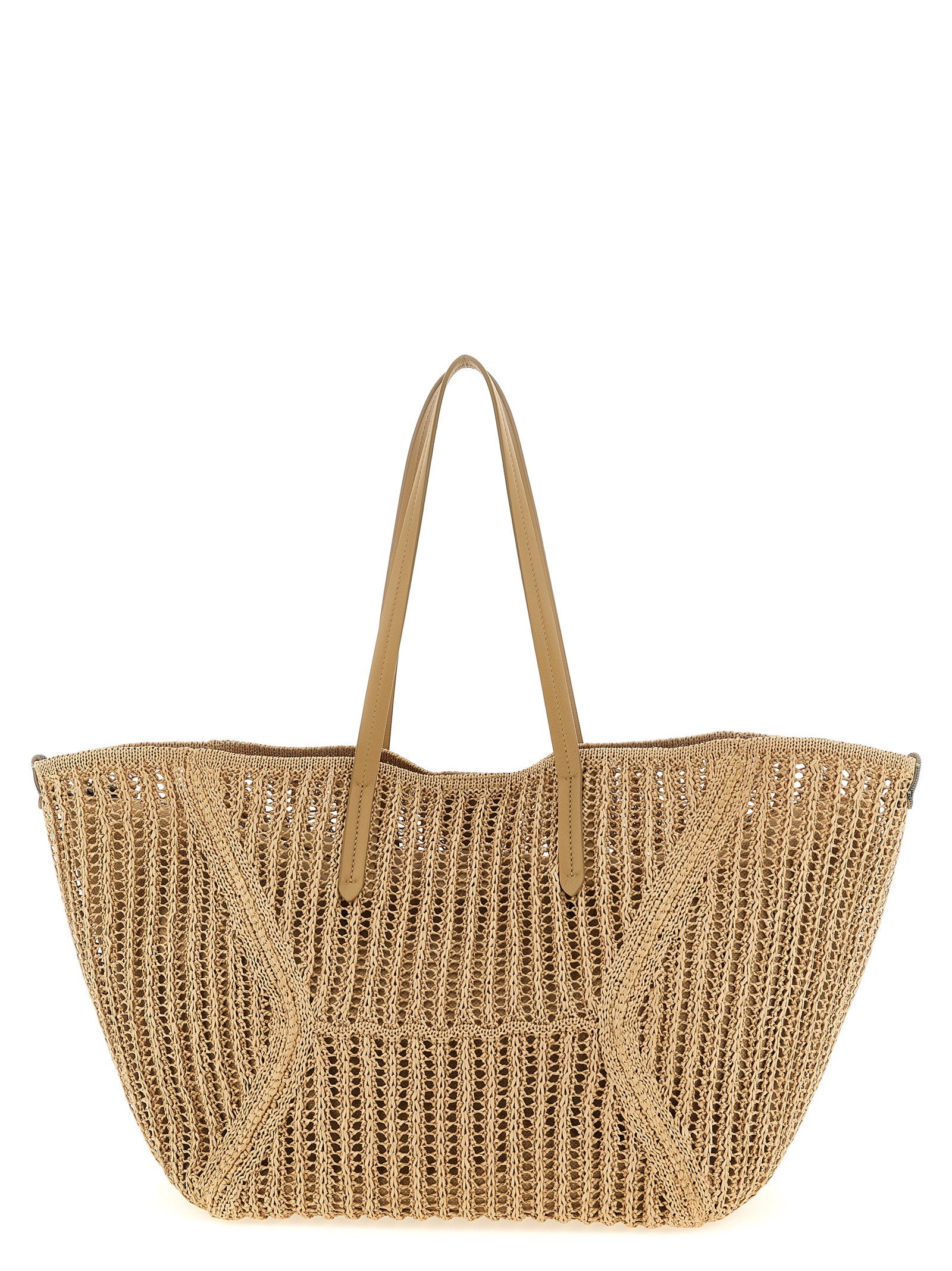 Brunello Cucinelli Bc Duo Large Shoulder Bag Beige