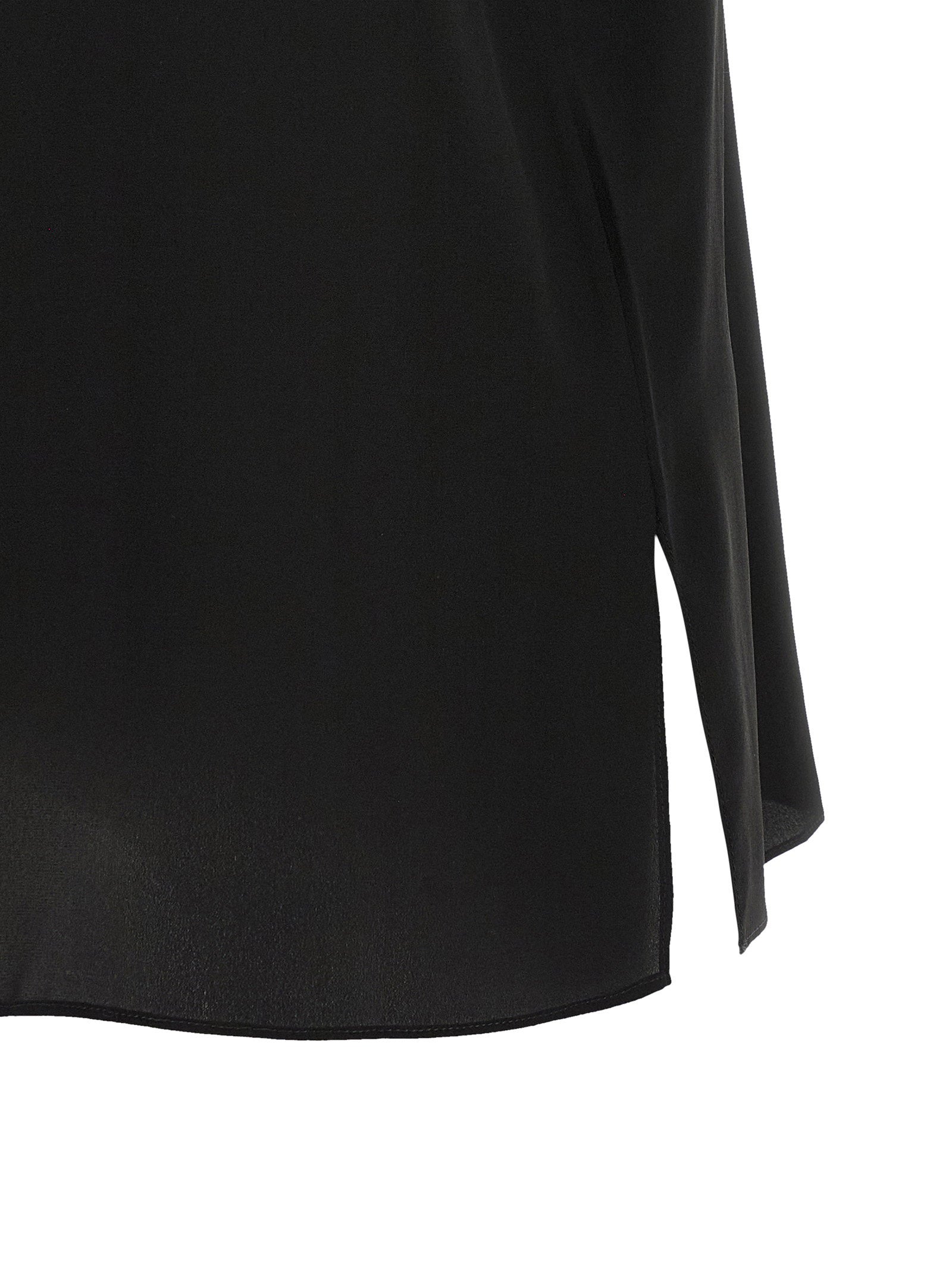 Brunello Cucinelli Monile Silk Top Black