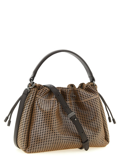 Brunello Cucinelli Bucket Mellow Small Handbag Brown