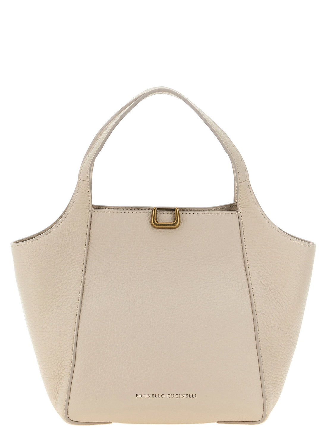 Brunello Cucinelli Sartorial Bucket Small Handbag Beige