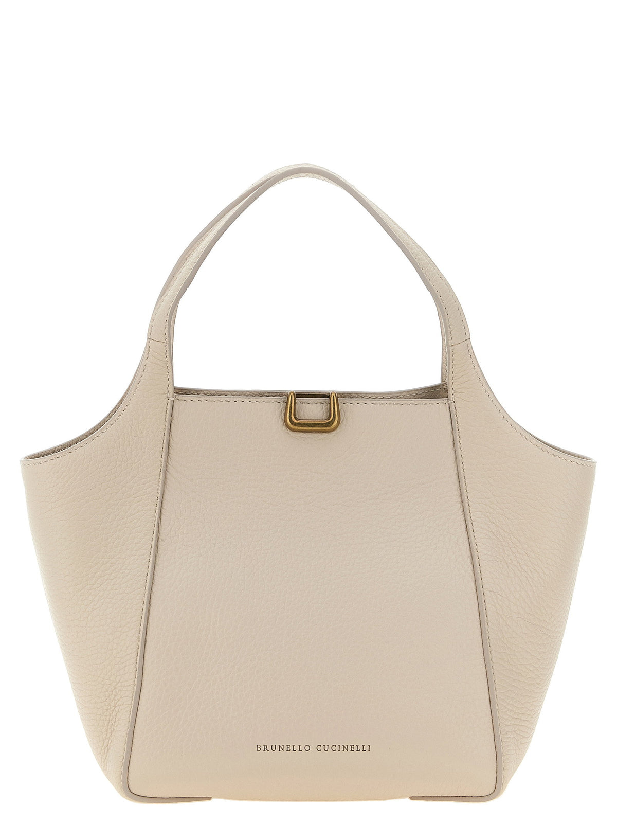 Brunello Cucinelli Sartorial Bucket Small Handbag Beige