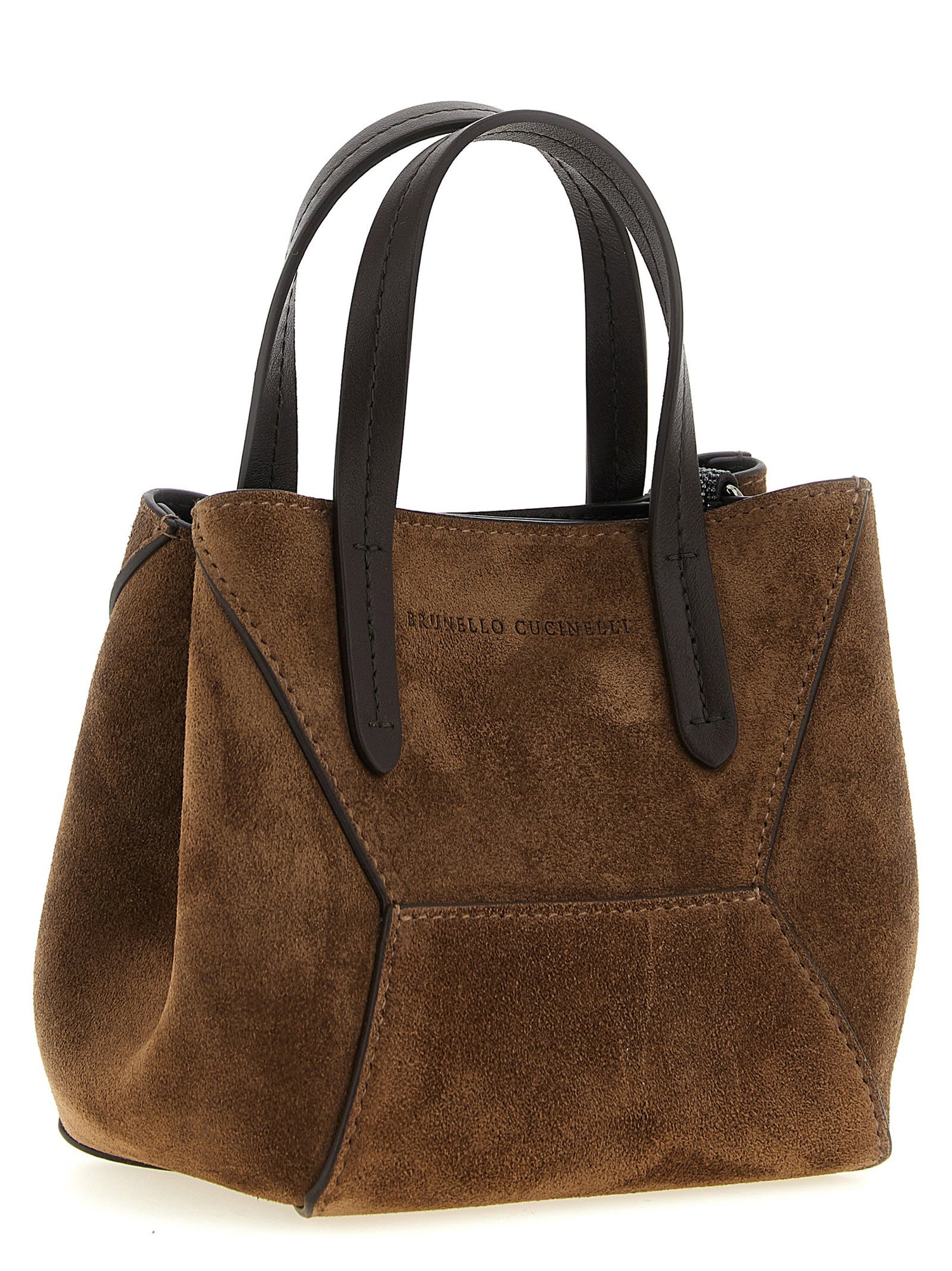 Brunello Cucinelli Bc Duo Mini Handbag Brown