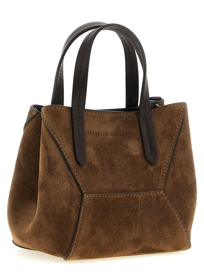 Brunello Cucinelli Bc Duo Mini Handbag Brown