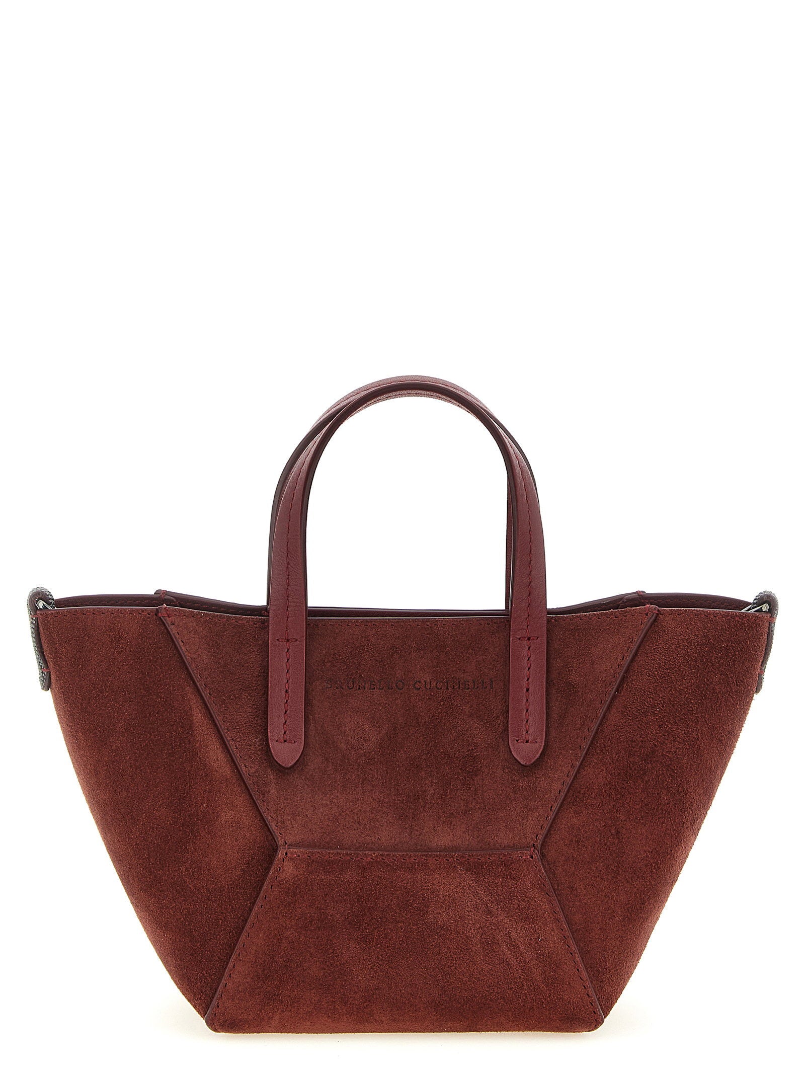 Brunello Cucinelli Bc Duo Mini Handbag Bordeaux