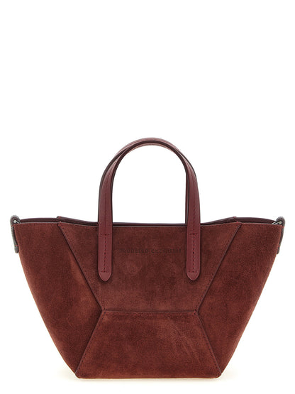 Brunello Cucinelli Bc Duo Mini Handbag Bordeaux