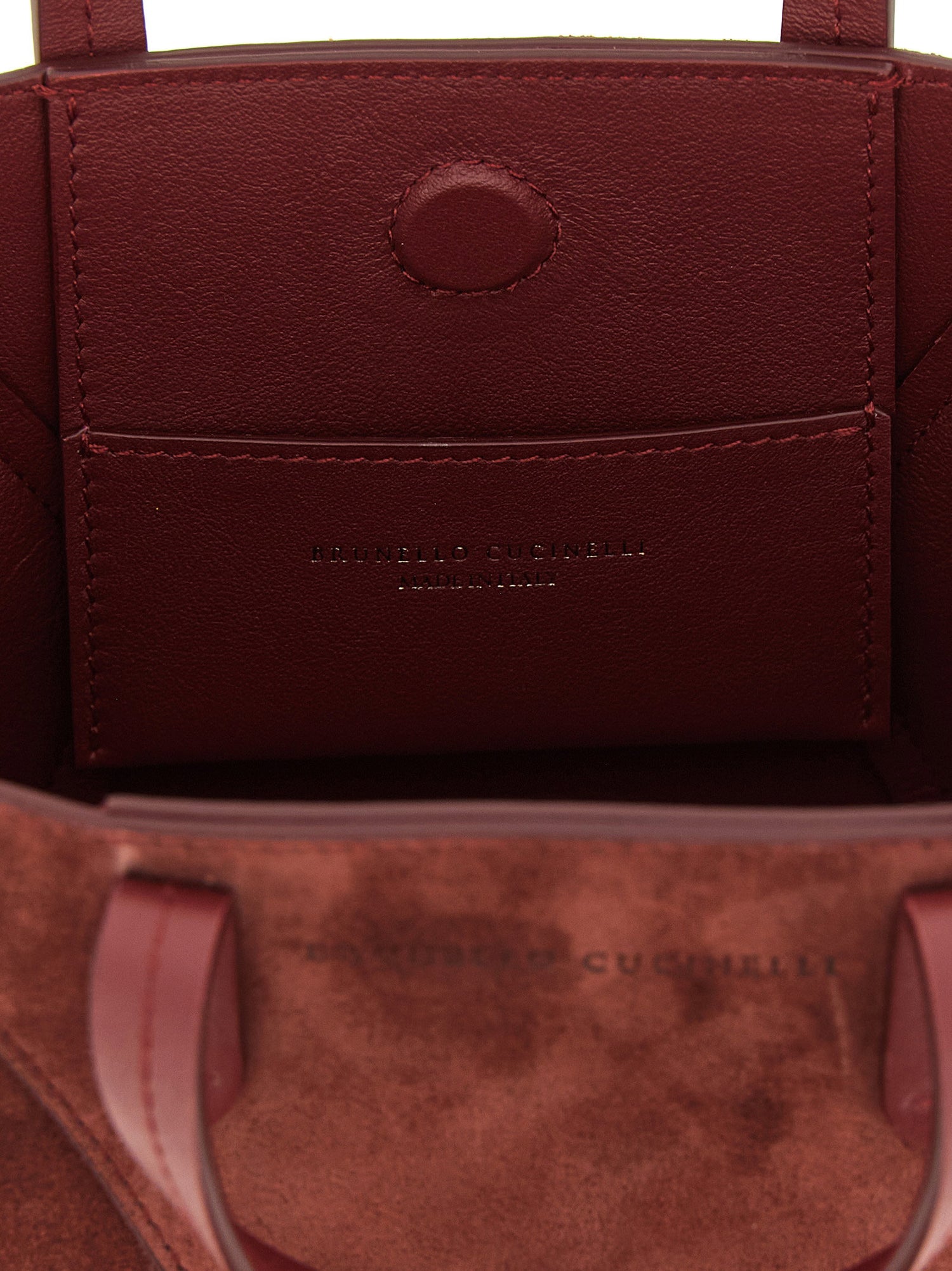 Brunello Cucinelli Bc Duo Mini Handbag Bordeaux