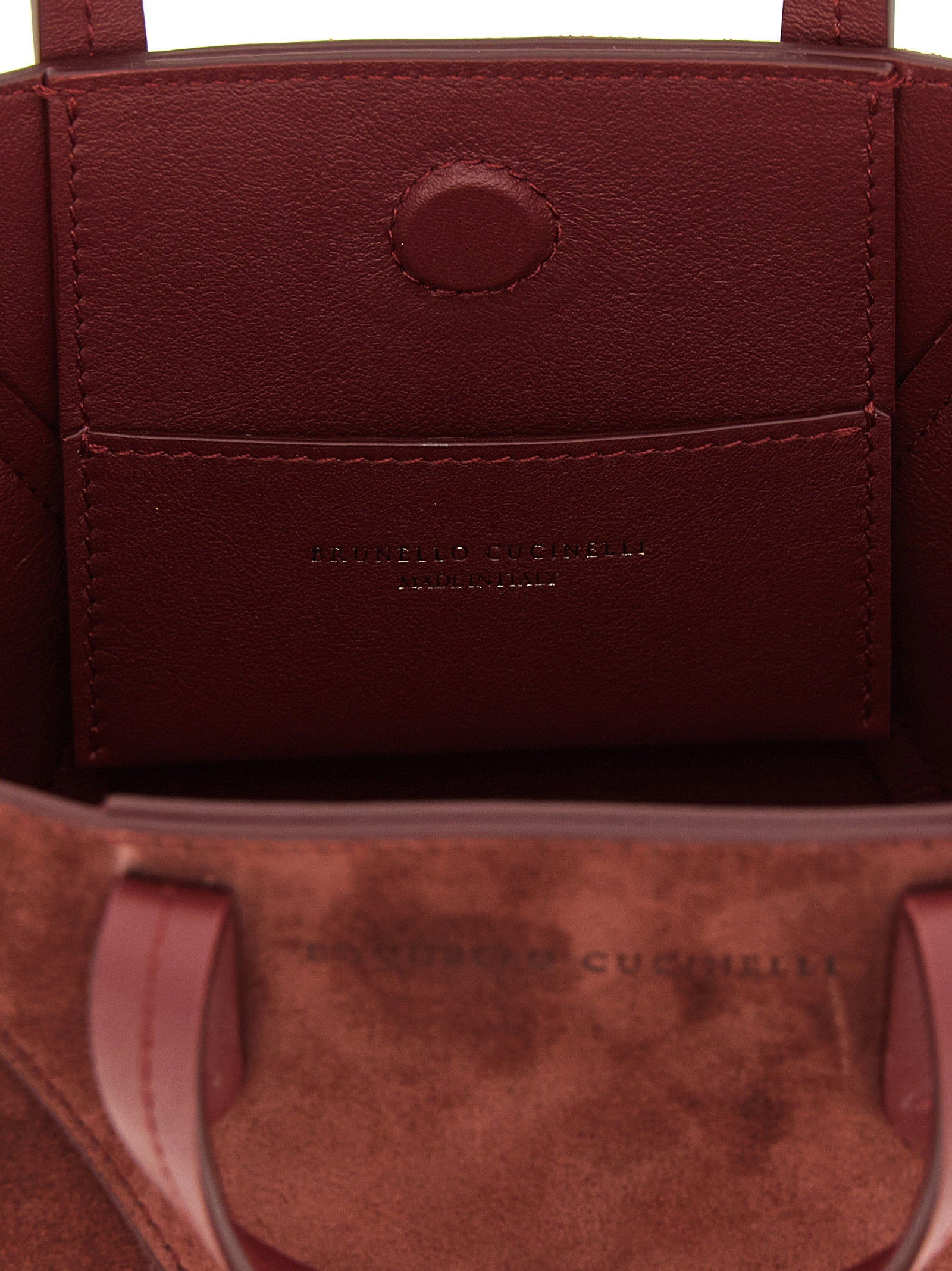 Brunello Cucinelli Bc Duo Mini Handbag Bordeaux