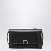 Brunello Cucinelli Sartorial Brown Suede and Calf Leather Shoulder Bag Brown