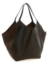 Brunello Cucinelli Reversible Lizard Effect Leather Duo Shopping Bag Brown