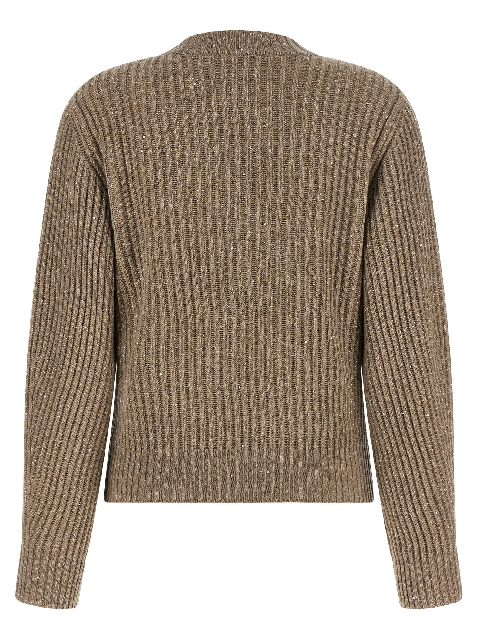 Brunello Cucinelli Sparkling Sweater Beige