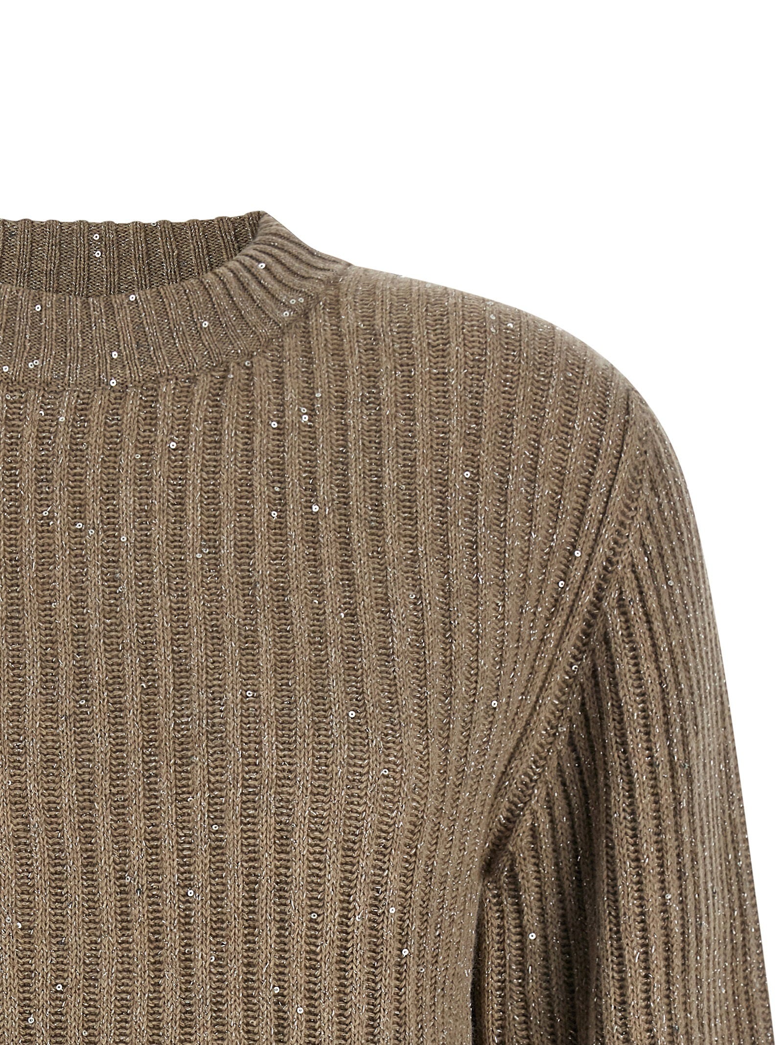 Brunello Cucinelli Sparkling Sweater Beige